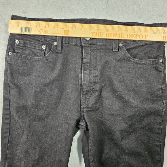 Levi's 511 Jeans Black Mens 36x30 Slim Straight Leg Denim Skater Measure 34x27.5 - Picture 10 of 13